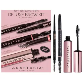 Anastasia Beverly Hills Natural & Polished Deluxe Brow Kit- Soft Brown