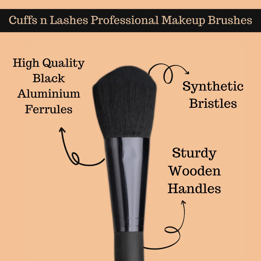 Cuffs N Lashes Makeup Brushes Set of 14