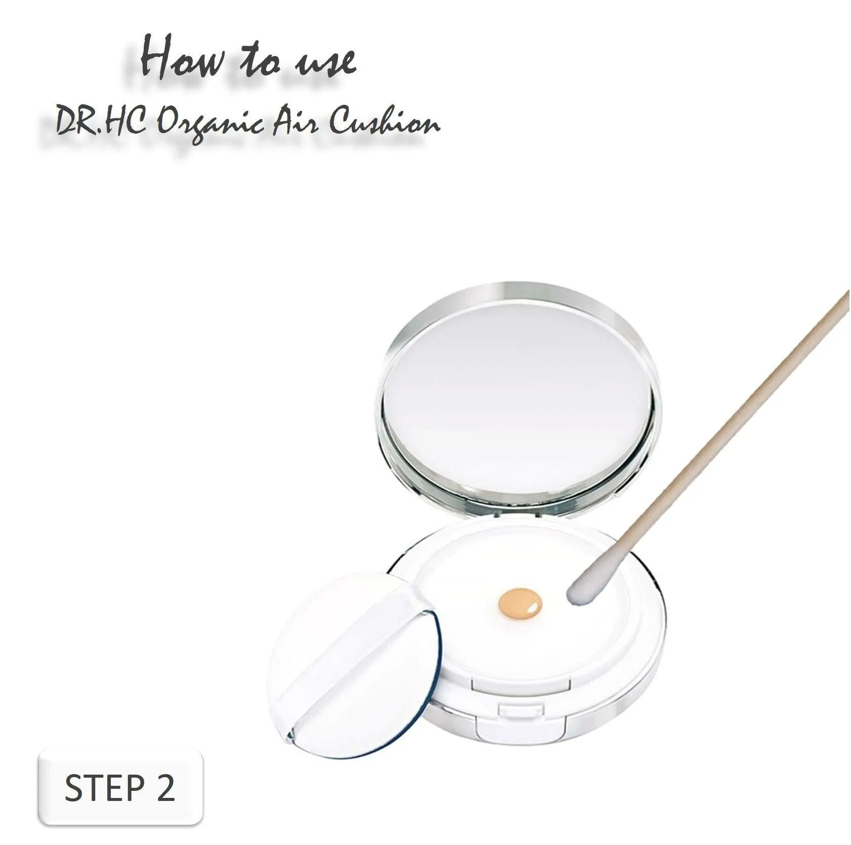 DR.HC Heart Hacker CC 6 In 1 Air Cushion Foundation (3 Shades) (15g, 0.53oz.) (Natural UV Care, Anti-aging, Anti-acne, Skin recovery...)