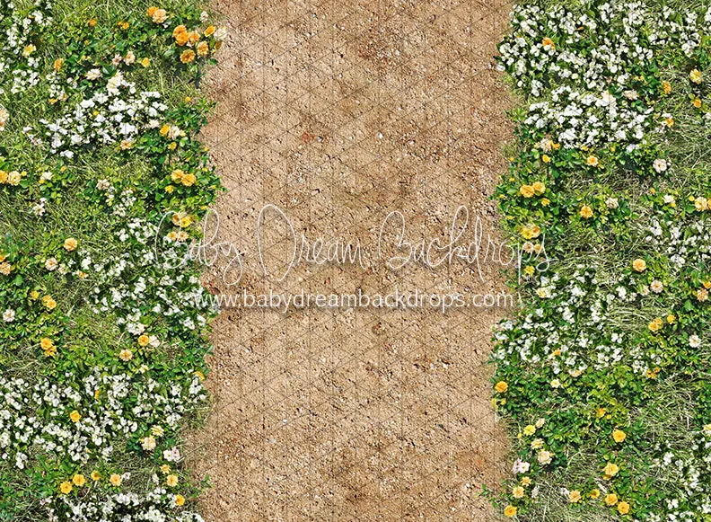 Simple Spring Path Floor Fabric Drop (CC)